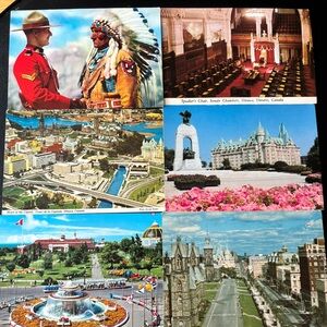 6 Vintage postcards 1960’s to 1970